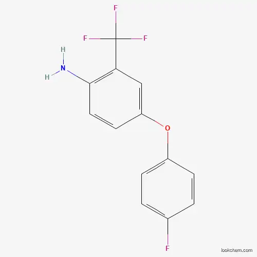 Molecular Structure of 946784-69-6 (4-(4-Fluorophenoxy)-2-(trifluoromethyl)aniline)