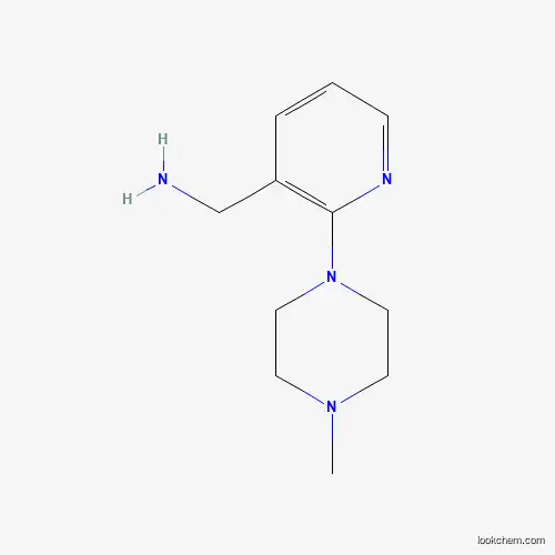 Molecular Structure of 953748-71-5 ((2-(4-Methylpiperazin-1-yl)pyridin-3-yl)methanamine)