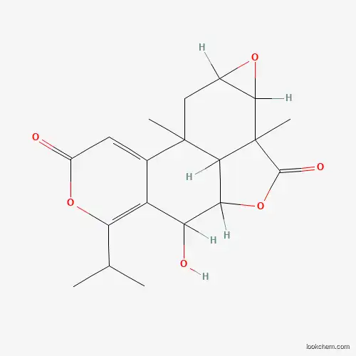 Molecular Structure of 119365-70-7 (1-Deoxy-2beta,3beta-epoxynagilactone A)
