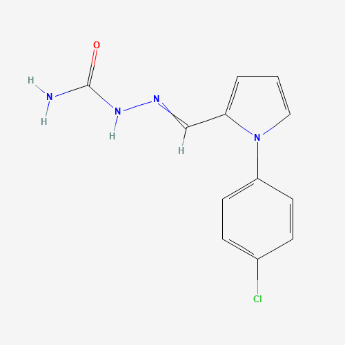 Molecular Structure of 124695-23-4 (2-[[1-(4-Chlorophenyl)-1H-pyrrol-2-yl]methylene]hydrazinecarboxamide)
