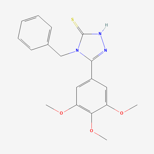 Molecular Structure of 124953-86-2 (4-Benzyl-5-(3,4,5-trimethoxy-phenyl)-4H-(1,2,4)triazole-3-thiol)