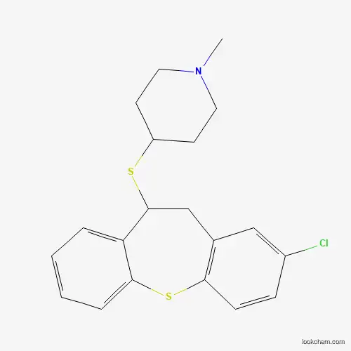 Molecular Structure of 134615-47-7 (2-Chloro-10,11-dihydrodibenzo[b,f]thiepin-10-yl 1-methyl-4-piperidinyl sulfide)