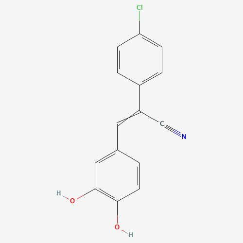 Molecular Structure of 160005-44-7 (alpha-Cyano-4-chloro-3',4'-dihydroxystilbene)