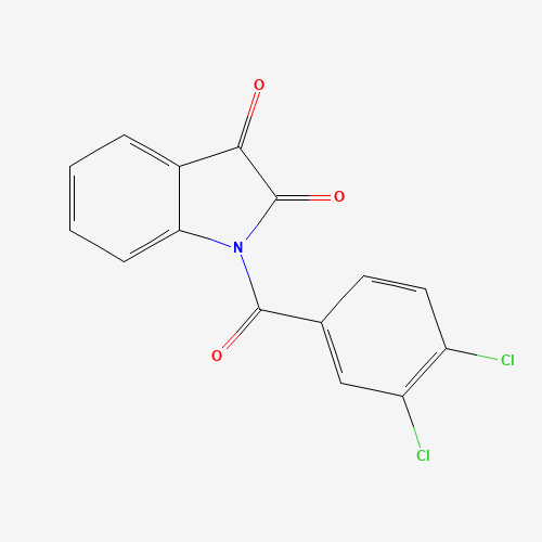 Molecular Structure of 178241-18-4 (1H-Indole-2,3-dione, 1-(3,4-dichlorobenzoyl)-)