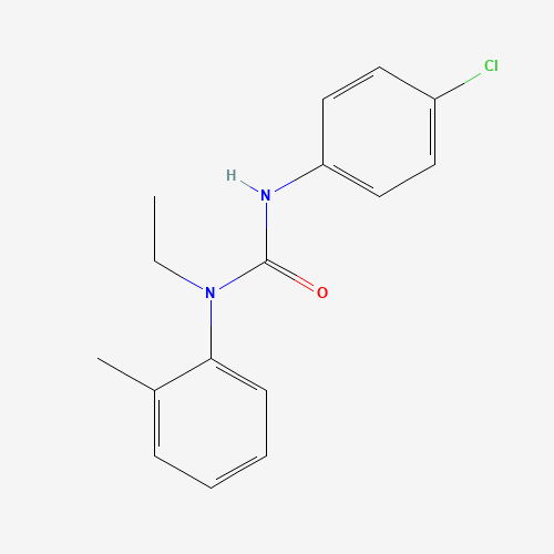 Molecular Structure of 197501-90-9 (3-(4-Chlorophenyl)-1-ethyl-1-(O-tolyl)urea)