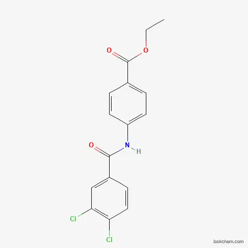 Molecular Structure of 199180-11-5 (Ethyl 4-[(3,4-dichlorobenzoyl)amino]benzoate)