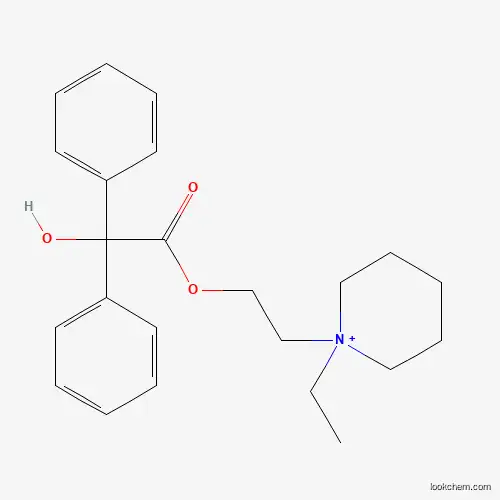 Molecular Structure of 23795-19-9 (1-Ethyl-1-[2-(hydroxydiphenylacetoxy)ethyl]piperidinium)