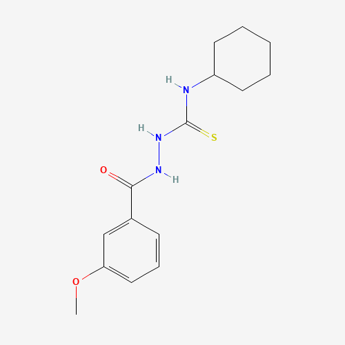 Molecular Structure of 299923-32-3 (N-Cyclohexyl-2-(3-methoxybenzoyl)hydrazinecarbothioamide)