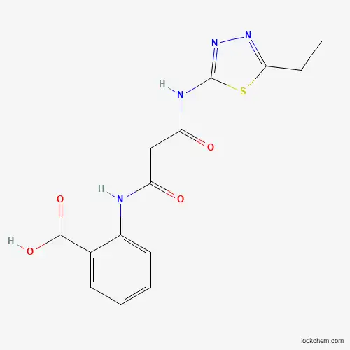 Molecular Structure of 313518-23-9 (2-[(3-{[(2E)-5-ethyl-1,3,4-thiadiazol-2(3H)-ylidene]amino}-3-oxopropanoyl)amino]benzoic acid)