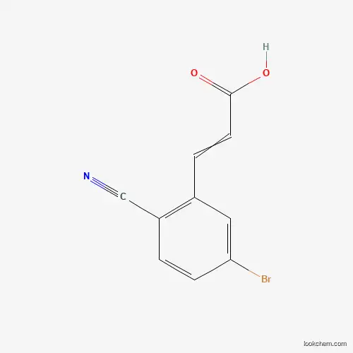 Molecular Structure of 313519-02-7 (5-Bromo-2-cyanocinnamic acid)