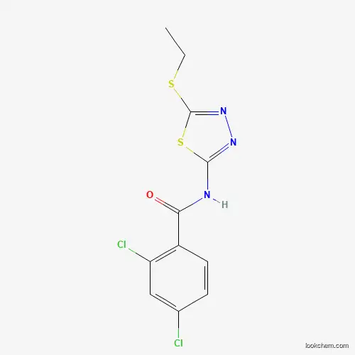 2,4-dichloro-N-[5-(ethylsulfanyl)-1,3,4-thiadiazol-2-yl]benzamide