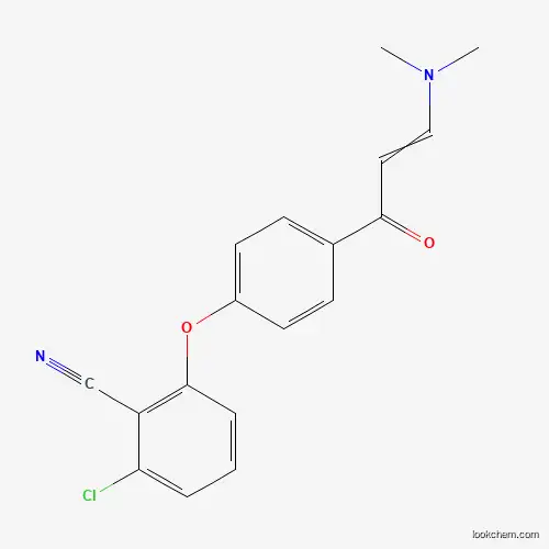 Molecular Structure of 337920-48-6 (2-Chloro-6-{4-[3-(dimethylamino)acryloyl]phenoxy}benzenecarbonitrile)