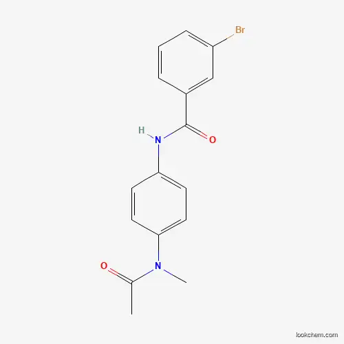 Molecular Structure of 349614-90-0 (N-{4-[acetyl(methyl)amino]phenyl}-3-bromobenzamide)