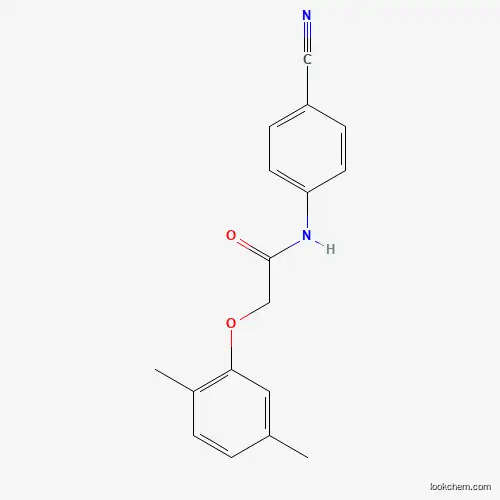 Molecular Structure of 443903-20-6 (N-(4-cyanophenyl)-2-(2,5-dimethylphenoxy)acetamide)