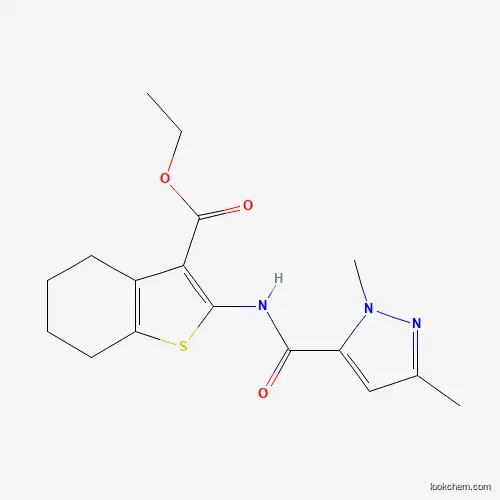 ethyl 2-{[(1,3-dimethyl-1H-pyrazol-5-yl)carbonyl]amino}-4,5,6,7-tetrahydro-1-benzothiophene-3-carboxylate