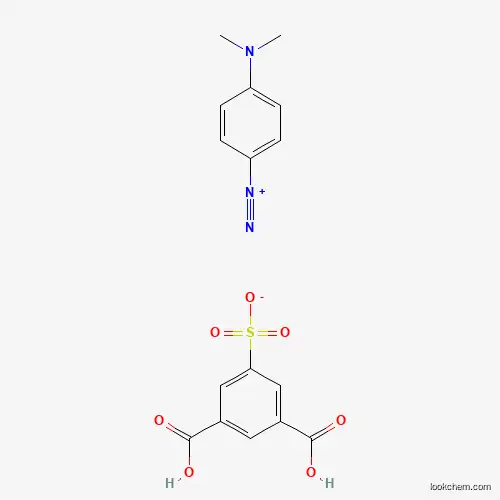 Molecular Structure of 83749-63-7 (Benzenediazonium, 4-(dimethylamino)-, salt with 5-sulfo-1,3-benzenedicarboxylic acid (1:1))