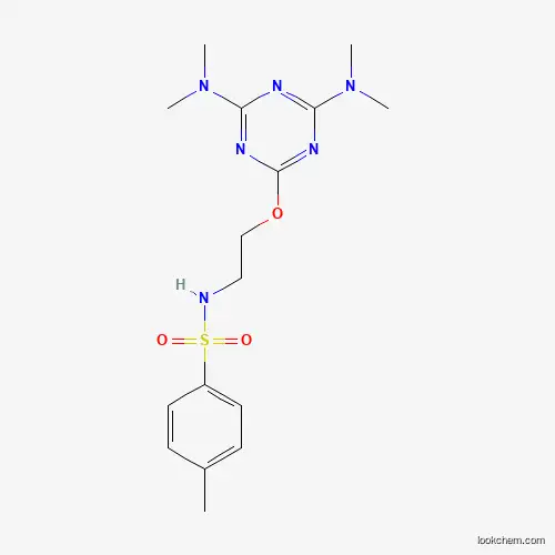N-[2-[[4,6-bis(dimethylamino)-1,3,5-triazin-2-yl]oxy]ethyl]-4-methylbenzenesulfonamide