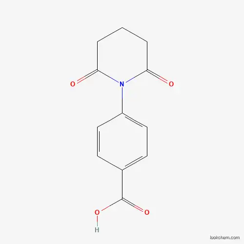 Molecular Structure of 147916-40-3 (4-(2,6-Dioxopiperidin-1-yl)benzoic acid)