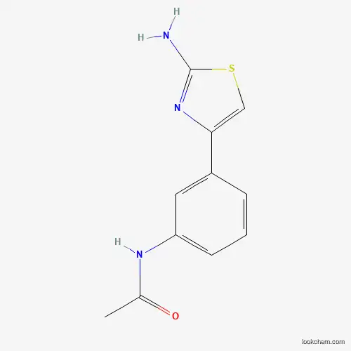 Molecular Structure of 156171-61-8 (N-[3-(2-amino-1,3-thiazol-4-yl)phenyl]acetamide)