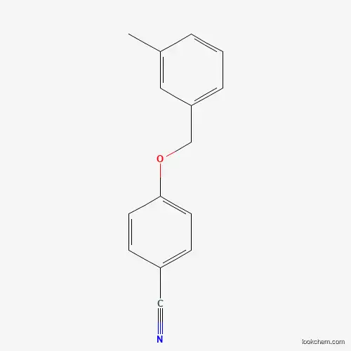 Molecular Structure of 172167-23-6 (4-[(3-Methylphenyl)methoxy]benzonitrile)