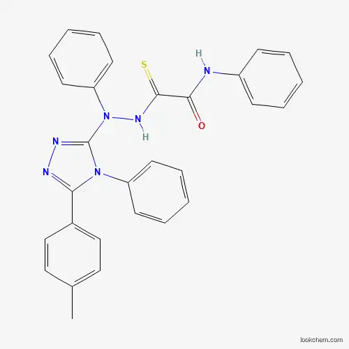 2-{2-[5-(4-methylphenyl)-4-phenyl-4H-1,2,4-triazol-3-yl]-2-phenylhydrazino}-N-phenyl-2-thioxoacetamide