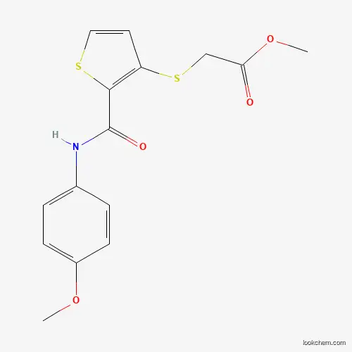 Molecular Structure of 251097-13-9 (Methyl 2-({2-[(4-methoxyanilino)carbonyl]-3-thienyl}sulfanyl)acetate)
