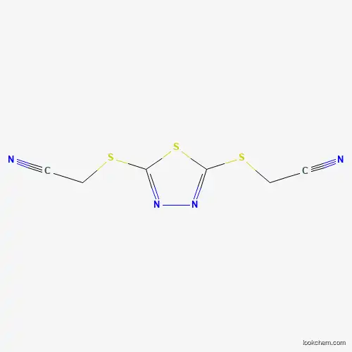 Molecular Structure of 261781-02-6 (2-({5-[(Cyanomethyl)sulfanyl]-1,3,4-thiadiazol-2-yl}sulfanyl)acetonitrile)