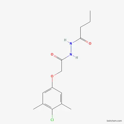Molecular Structure of 301226-93-7 (N'-[2-(4-chloro-3,5-dimethylphenoxy)acetyl]butanehydrazide)