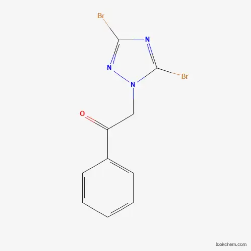 2-(3,5-dibromo-1H-1,2,4-triazol-1-yl)-1-phenyl-1-ethanone