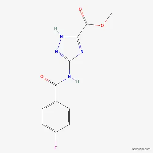 Methyl 5-(4-fluorobenzamido)-4H-1,2,4-triazole-3-carboxylate