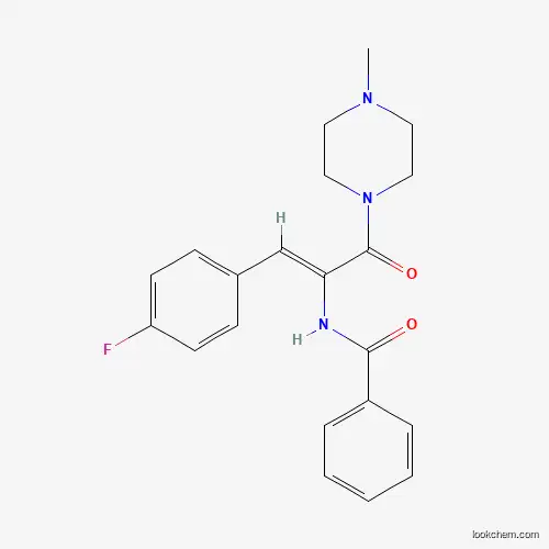 Molecular Structure of 332168-19-1 (N-[2-(4-Fluoro-phenyl)-1-(4-methyl-piperazine-1-carbonyl)-vinyl]-benzamide)