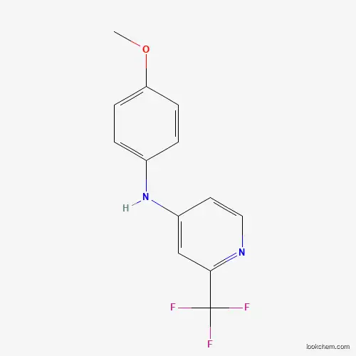 Molecular Structure of 338393-27-4 (N-(4-methoxyphenyl)-2-(trifluoromethyl)-4-pyridinamine)