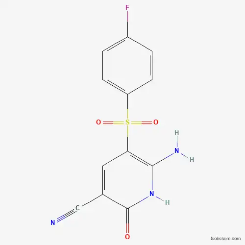 6-Amino-5-[(4-fluorophenyl)sulfonyl]-2-hydroxynicotinonitrile