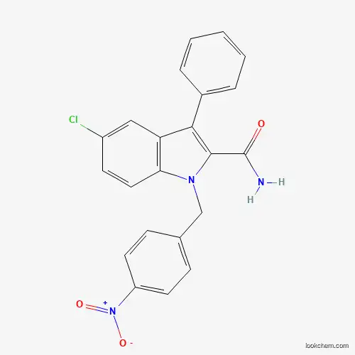 5-chloro-1-(4-nitrobenzyl)-3-phenyl-1H-indole-2-carboxamide