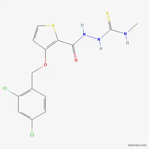 Molecular Structure of 343375-86-0 (2-({3-[(2,4-dichlorobenzyl)oxy]-2-thienyl}carbonyl)-N-methyl-1-hydrazinecarbothioamide)