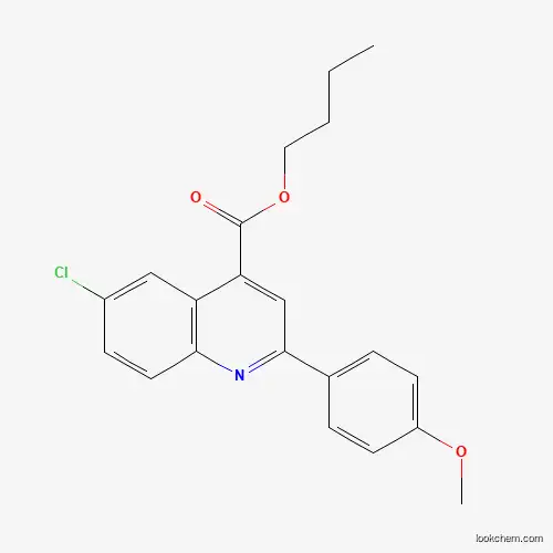 Butyl 6-chloro-2-(4-methoxyphenyl)-4-quinolinecarboxylate