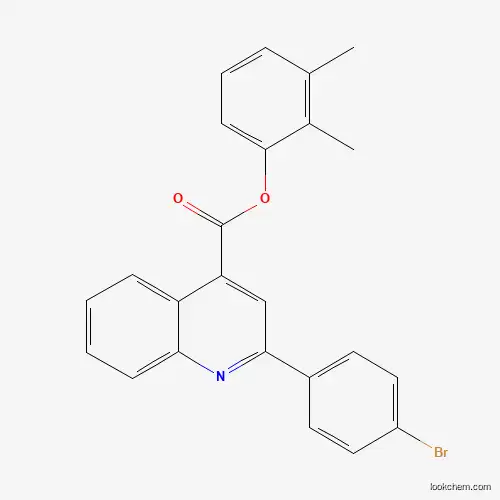 Molecular Structure of 355433-76-0 (2,3-Dimethylphenyl 2-(4-bromophenyl)-4-quinolinecarboxylate)
