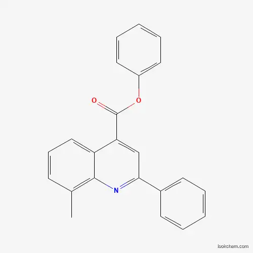 Molecular Structure of 355826-81-2 (Phenyl 8-methyl-2-phenylquinoline-4-carboxylate)