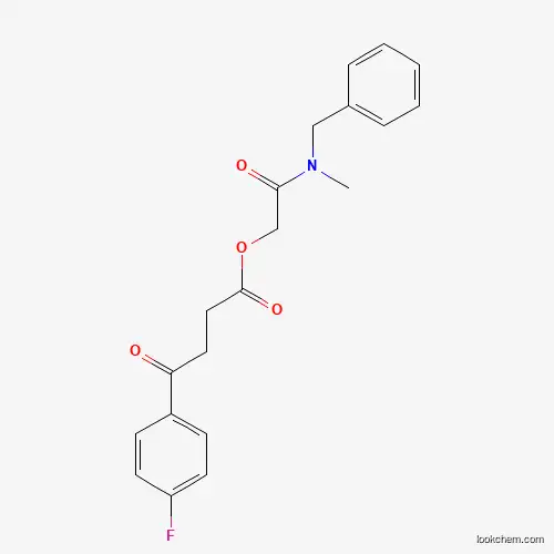 Molecular Structure of 380212-33-9 ([2-[Benzyl(methyl)amino]-2-oxoethyl] 4-(4-fluorophenyl)-4-oxobutanoate)