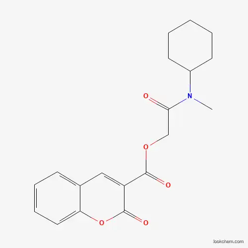 Molecular Structure of 380212-35-1 ([2-[Cyclohexyl(methyl)amino]-2-oxoethyl] 2-oxochromene-3-carboxylate)