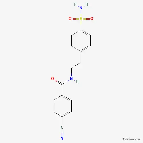 Molecular Structure of 38258-81-0 (N-[2-[4-(Aminosulfonyl)phenyl]ethyl]-4-cyanobenzamide)