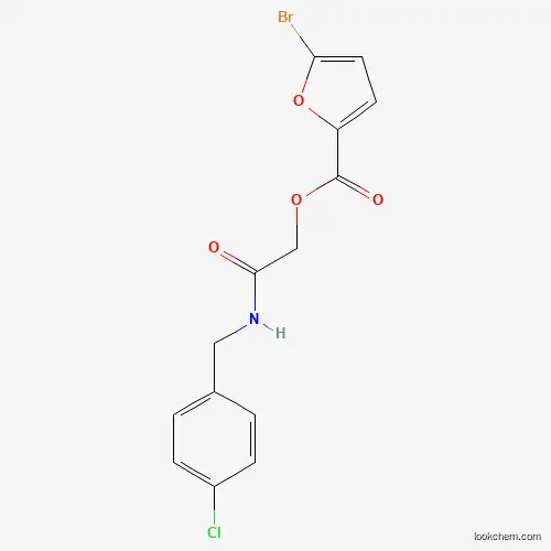 Molecular Structure of 386277-04-9 ([2-[(4-Chlorophenyl)methylamino]-2-oxoethyl] 5-bromofuran-2-carboxylate)