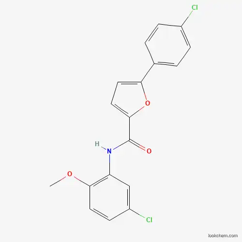 Molecular Structure of 433970-86-6 (N-(5-Chloro-2-methoxyphenyl)-5-(4-chlorophenyl)-2-furamide)