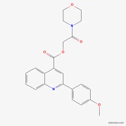 Molecular Structure of 438596-02-2 ((2-Morpholin-4-yl-2-oxoethyl) 2-(4-methoxyphenyl)quinoline-4-carboxylate)