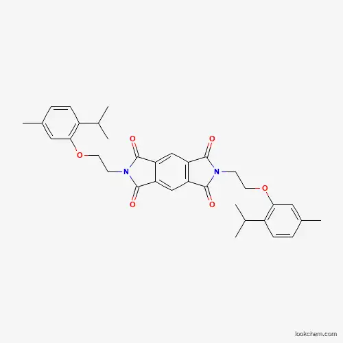 Molecular Structure of 442630-24-2 (2,6-bis[2-(2-isopropyl-5-methylphenoxy)ethyl]pyrrolo[3,4-f]isoindole-1,3,5,7(2H,6H)-tetraone)