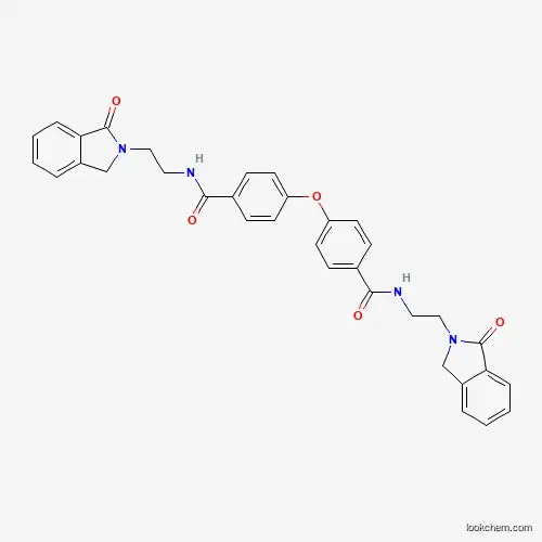 Molecular Structure of 443903-64-8 (N~1~-[2-(1-oxo-1,3-dihydro-2H-isoindol-2-yl)ethyl]-4-[4-({[2-(1-oxo-1,3-dihydro-2H-isoindol-2-yl)ethyl]amino}carbonyl)phenoxy]benzamide)