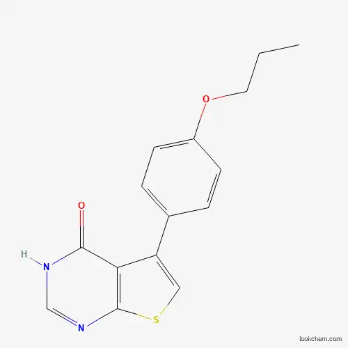 Molecular Structure of 449151-98-8 (5-(4-propoxyphenyl)thieno[2,3-d]pyrimidin-4(3H)-one)