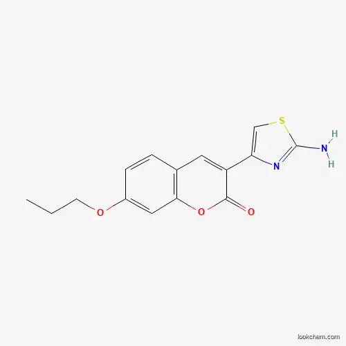Molecular Structure of 554407-09-9 (3-(2-amino-1,3-thiazol-4-yl)-7-propoxy-2H-chromen-2-one)