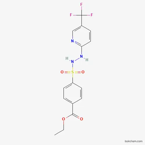 Molecular Structure of 554407-24-8 (Ethyl 4-[[[5-(trifluoromethyl)pyridin-2-yl]amino]sulfamoyl]benzoate)