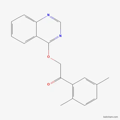 Molecular Structure of 571944-02-0 (1-(2,5-Dimethylphenyl)-2-quinazolin-4-yloxyethanone)